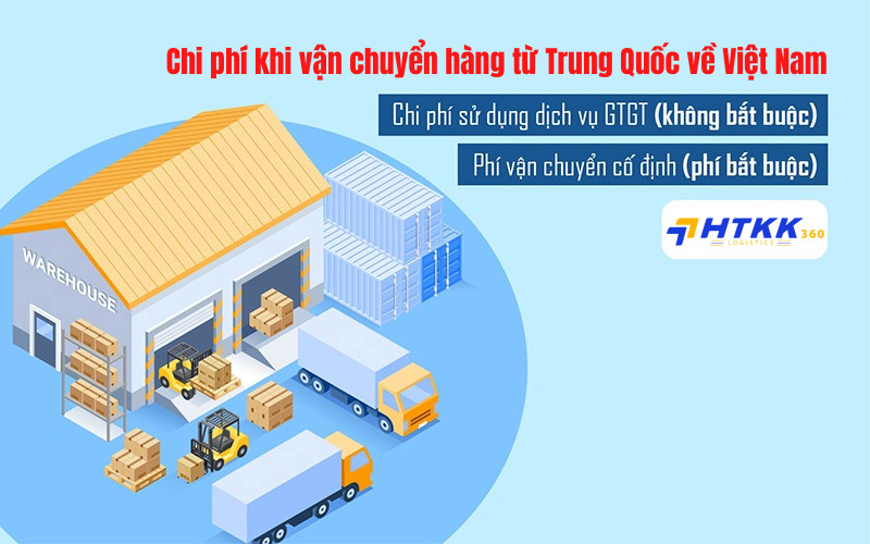 Một số loại phí khi vận chuyển hàng hoá từ Trung Quốc về Việt Nam